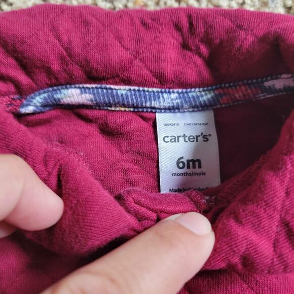 Girls Size 3-6 Months Outfit Carter's Old Navy Leggings and Vest - Picture 4 of 5